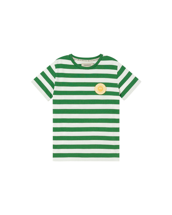 Niños camiseta rayas verdes-5