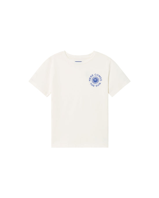 Camiseta blanca Happy sun Pau sostenible - 1