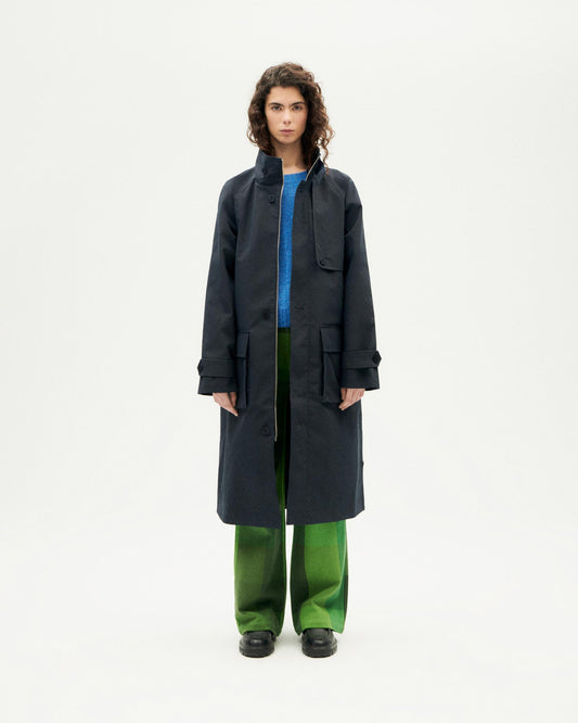 Chaqueta navy oscuro Riley sostenible mujer - 1 main-img