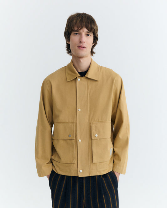 Chaqueta oversize camel Callum sostenible - 1