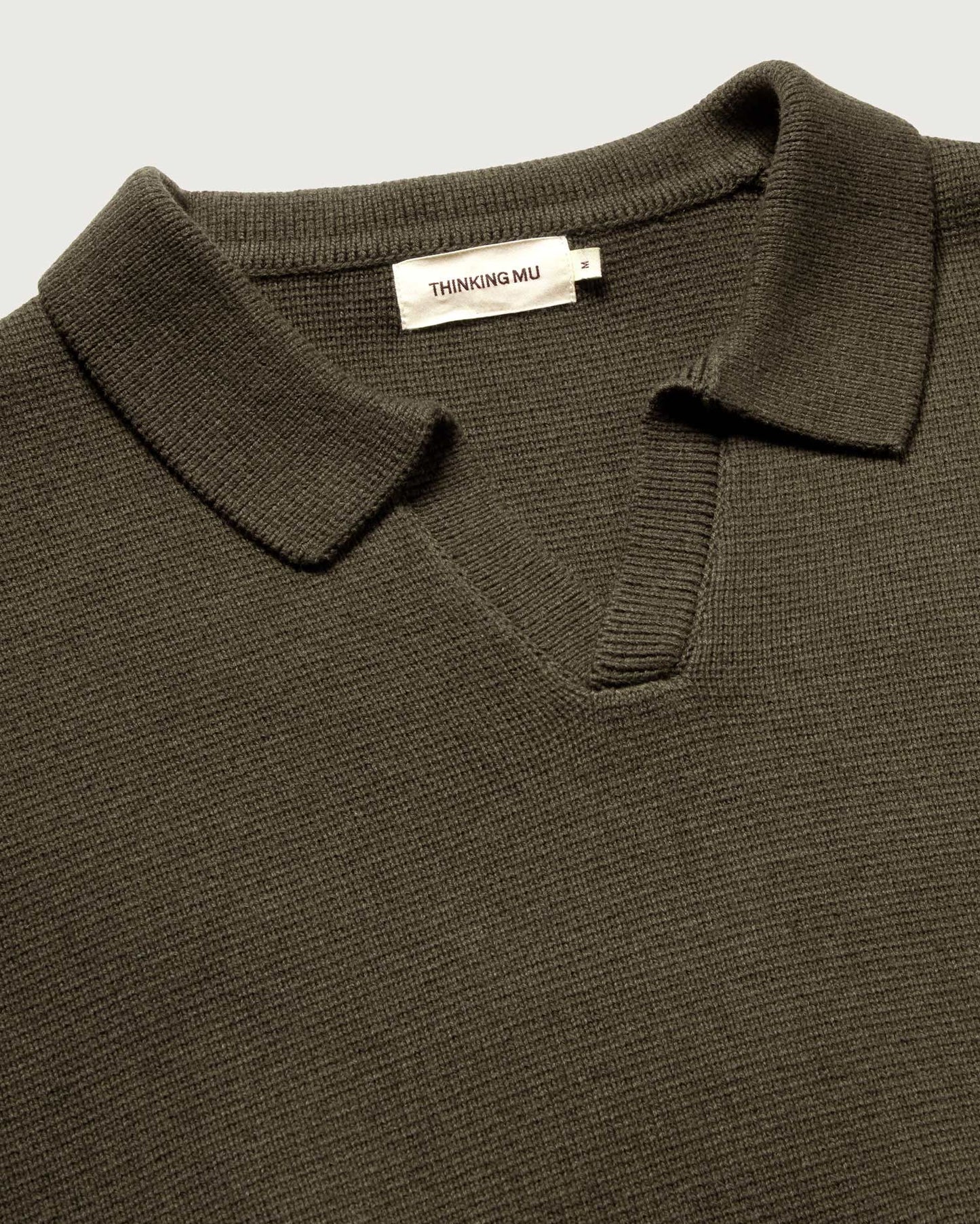 Jersey verde lana Aritz sostenible - silueta 1