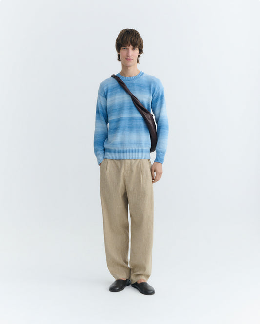 Jersey oversize azul rayas Cosmo sostenible - 3