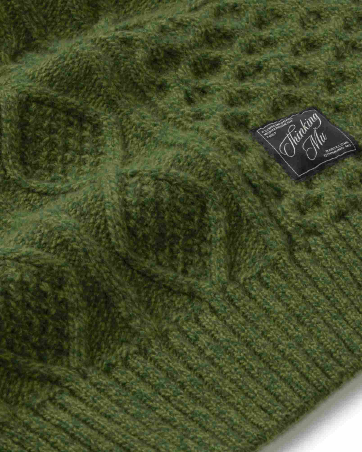 Jersey lana verde Rasta sostenible silueta - 2