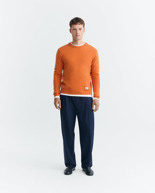Jersey lana naranja Lucien sostenible - 1