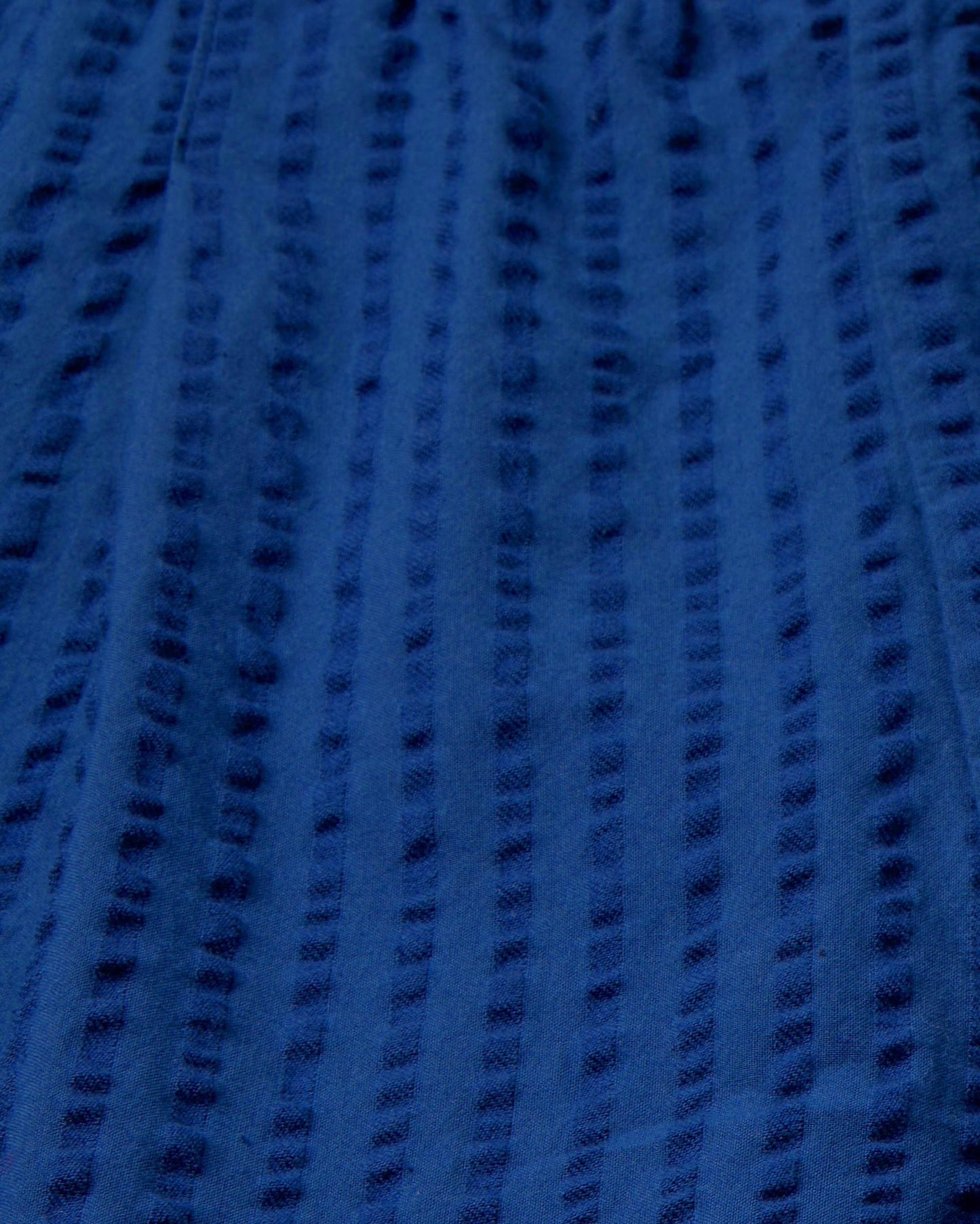 Pantalón azul seersucker Luc sostenible - silueta 2