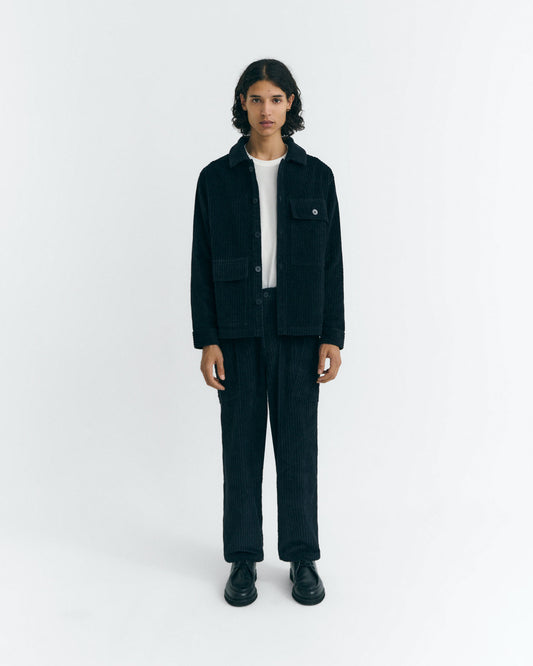 Pantalón relaxed cargo pana azul Max sostenible - 2