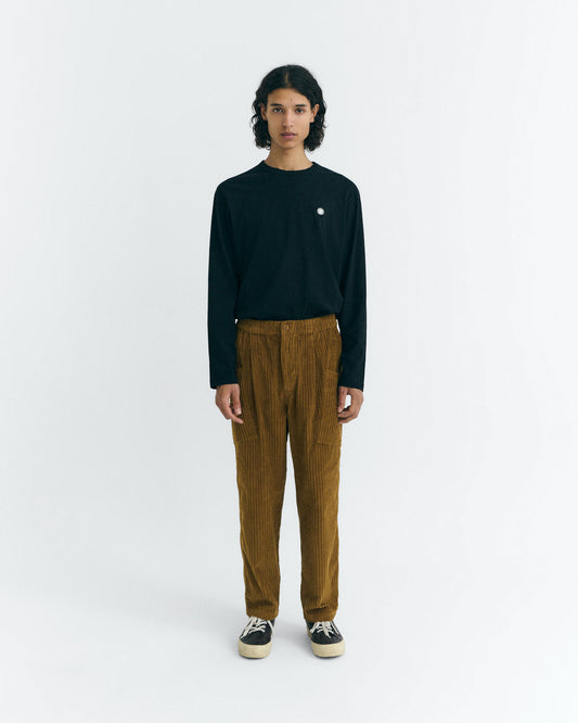 Pantalón relaxed cargo pana amarillo Max sostenible - 2