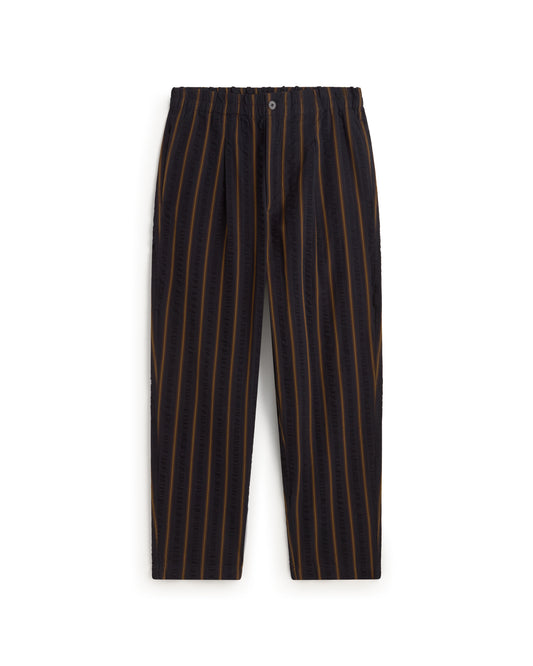 Pantalón loose seersucker rayas Luc sostenible silueta - 1