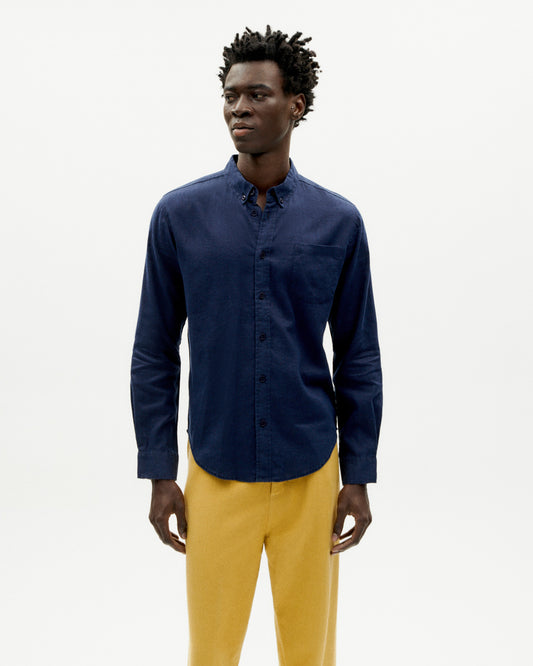 Camisa navy Hemp Ant sostenible -1