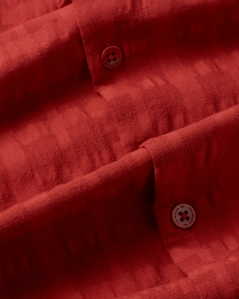 Camisa roja cuadrito Tom sostenible -silueta2