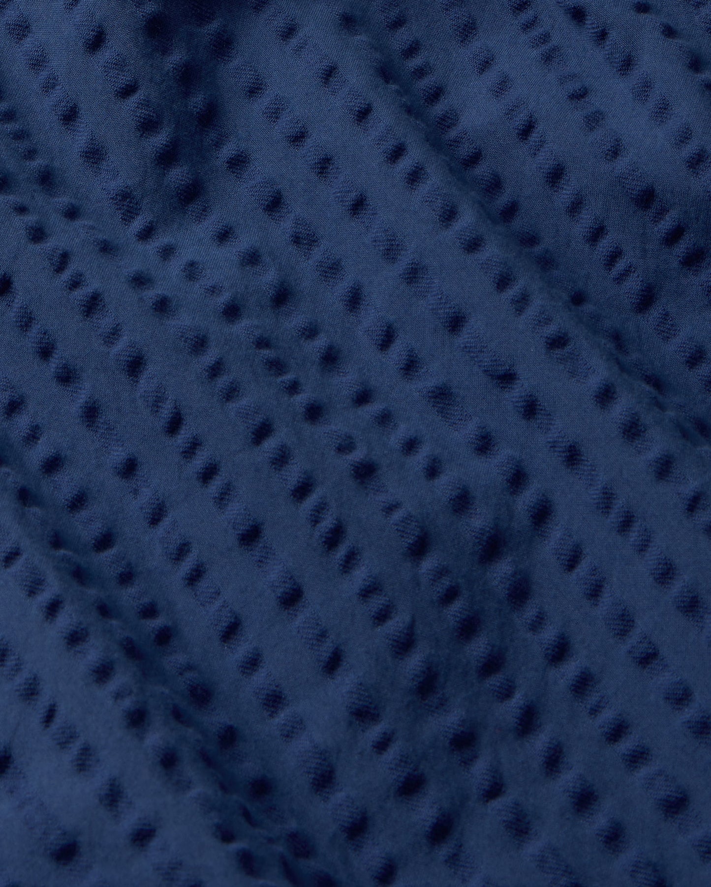 Camisa azul seersucker Haru sostenible - silueta 1