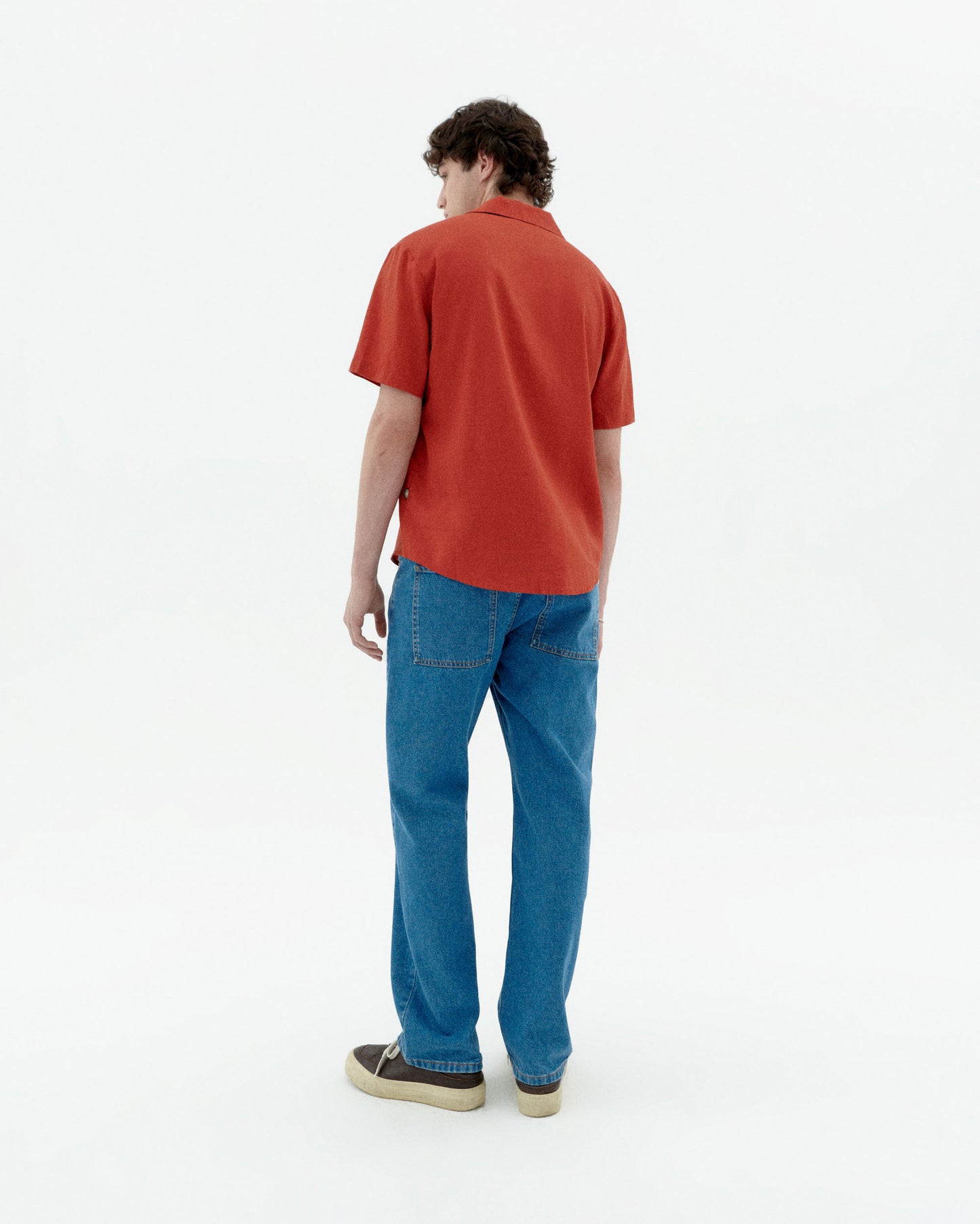 Camisa roja hemp Jules sostenible-4