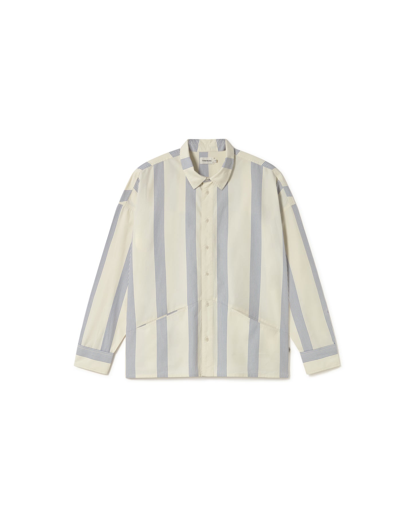 Camisa rayas azules Jim sostenible - silueta 1