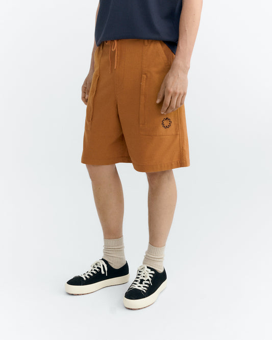 Bermuda ancho bordado a mano Alfie sostenible - 2