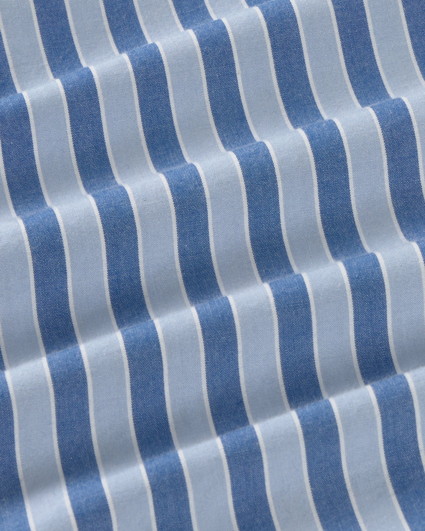 Bermuda rayas azul Haitam sostenible silueta - 2