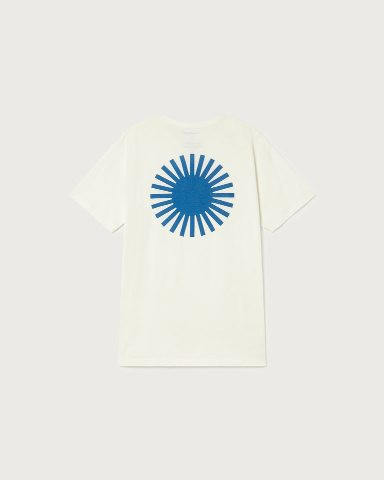Camiseta blanca Sol indigo-silueta 2