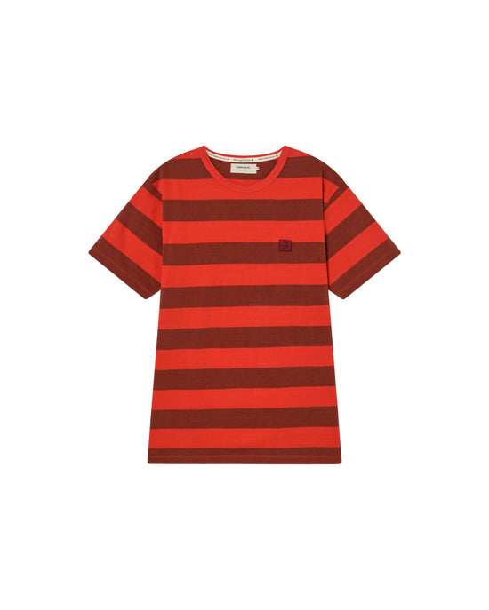 Camiseta rayas rasberry sustainable clothing outlet-silueta