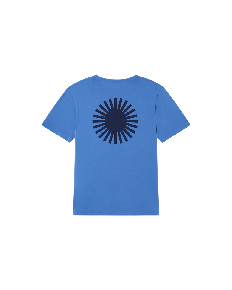 Camiseta azul Sol navy sostenible -silueta1