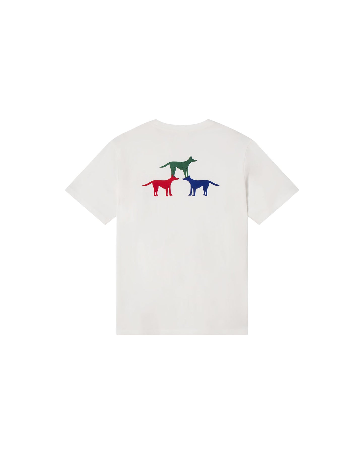 Camiseta blanca perritos Zach sostenible - silueta 2