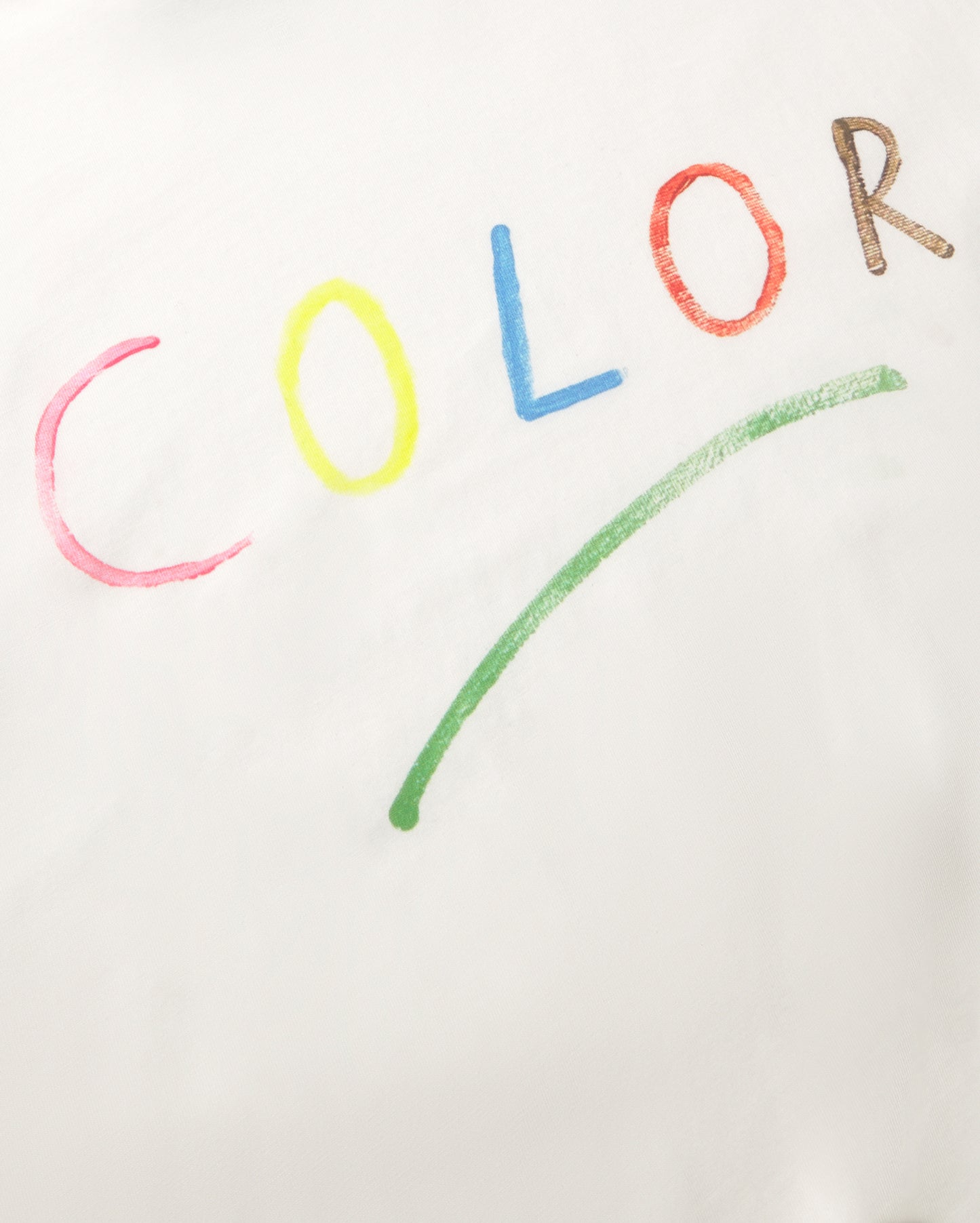 Camiseta blanca colors Zach sostenible - silueta 4