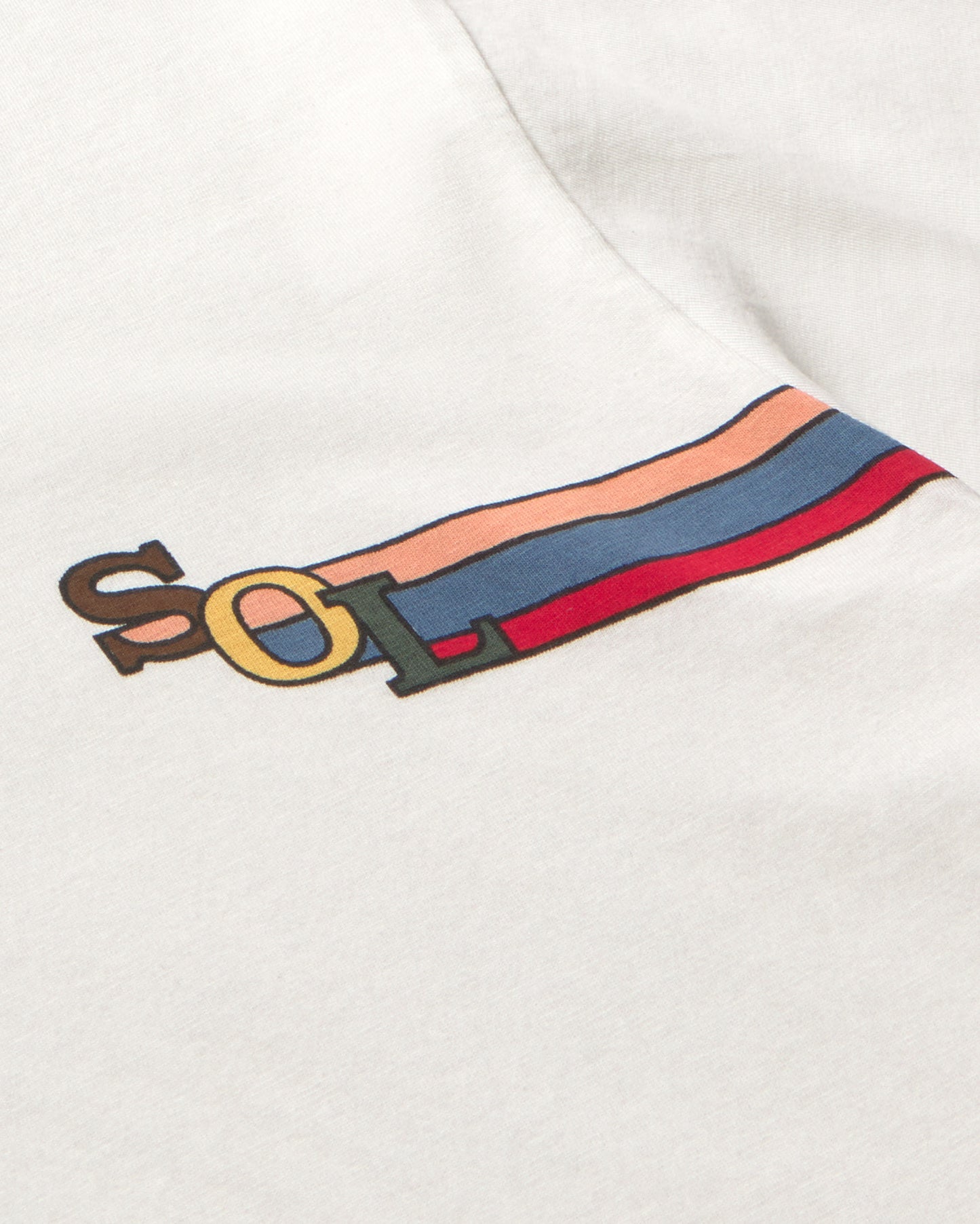 Camiseta blanca sol colors Zach sostenible - silueta 2