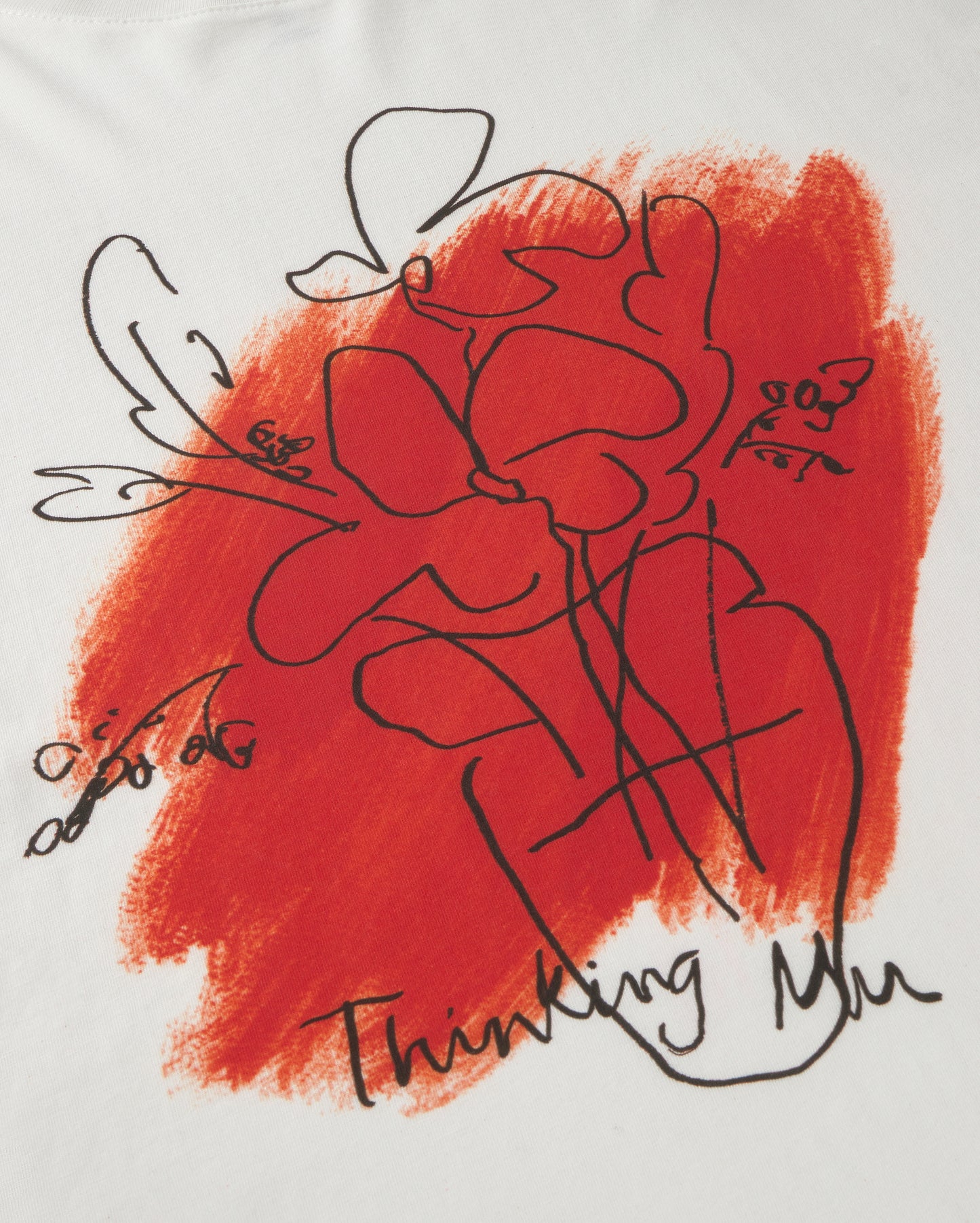 Camiseta oversize flower Eric sostenible silueta - 2