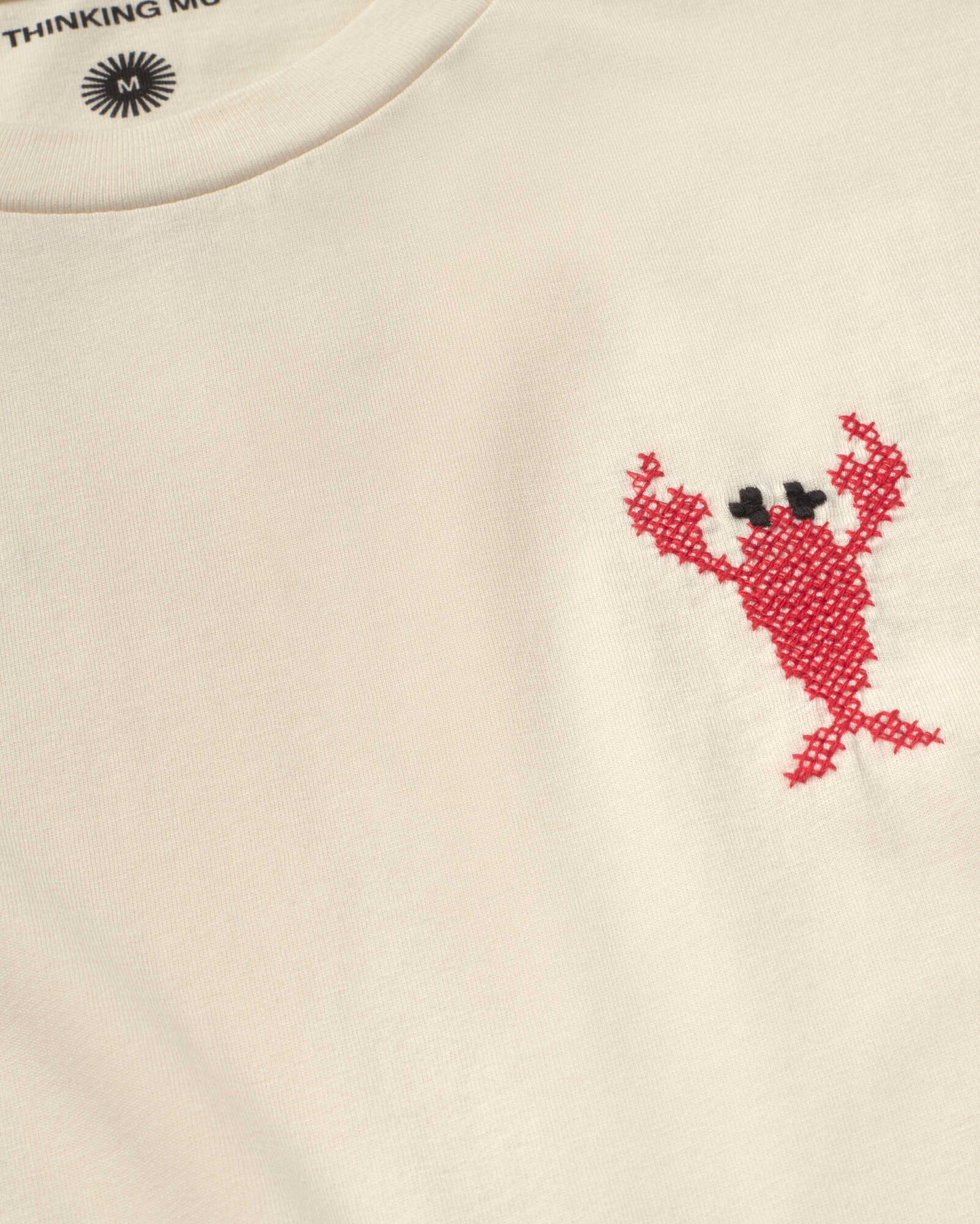 Camiseta bordada lobster Zach sostenible silueta - 2