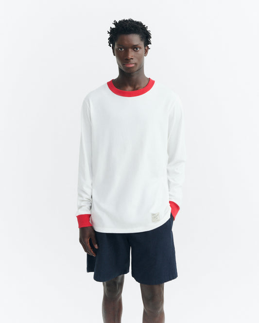 Camiseta manga larga puños rojos Emilio R sostenible - 2