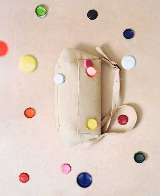 Jennie Beige-Pink Leather Bag