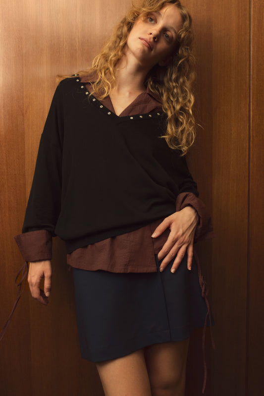 Oversize Nicole knitted top