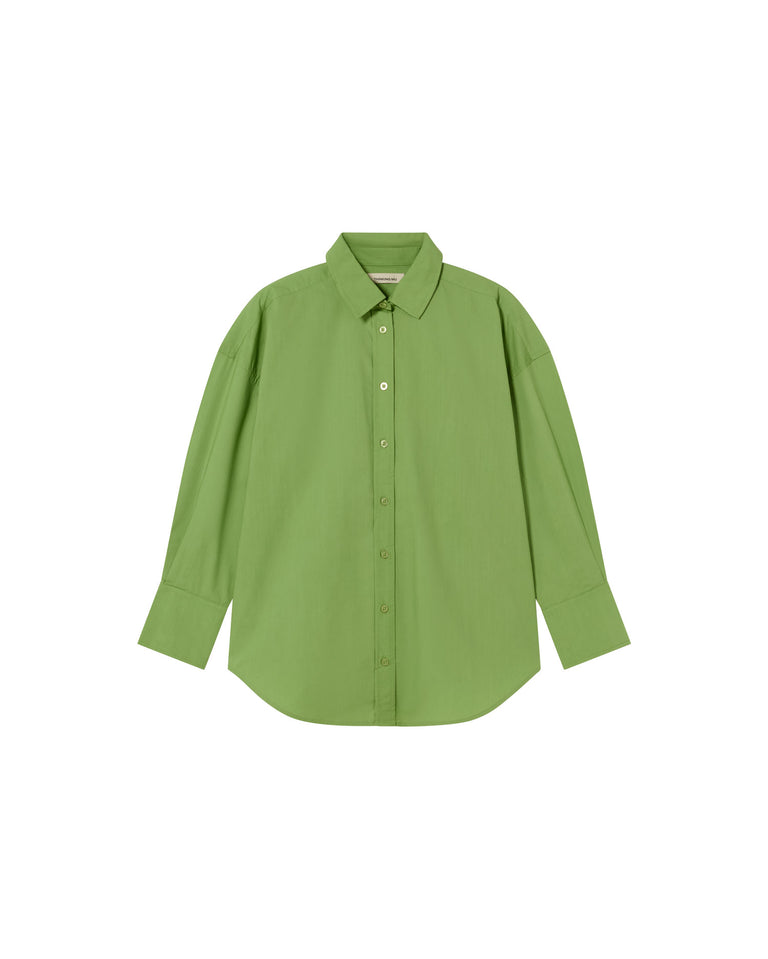 Blusa verde Carangi sostenible-foto silueta6
