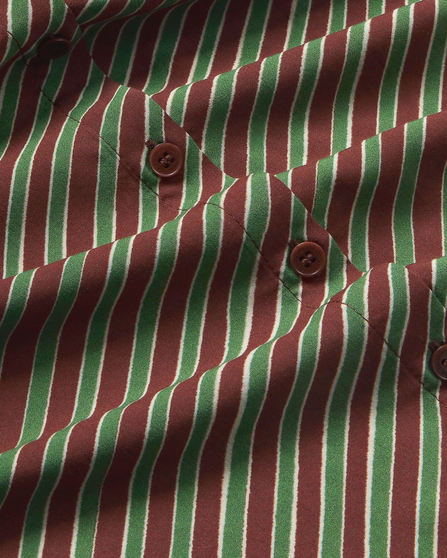 Blusa marrón rayas diagonal Kati sostenible - silueta 2