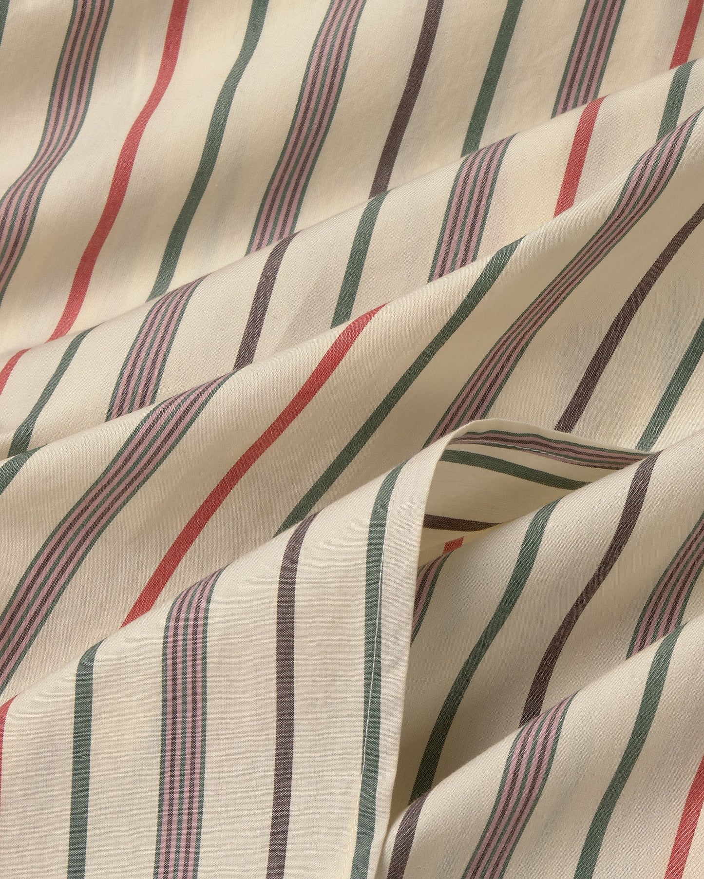 Camisa oversize rayas multicolor cruda Odelia sostenible silueta - 2