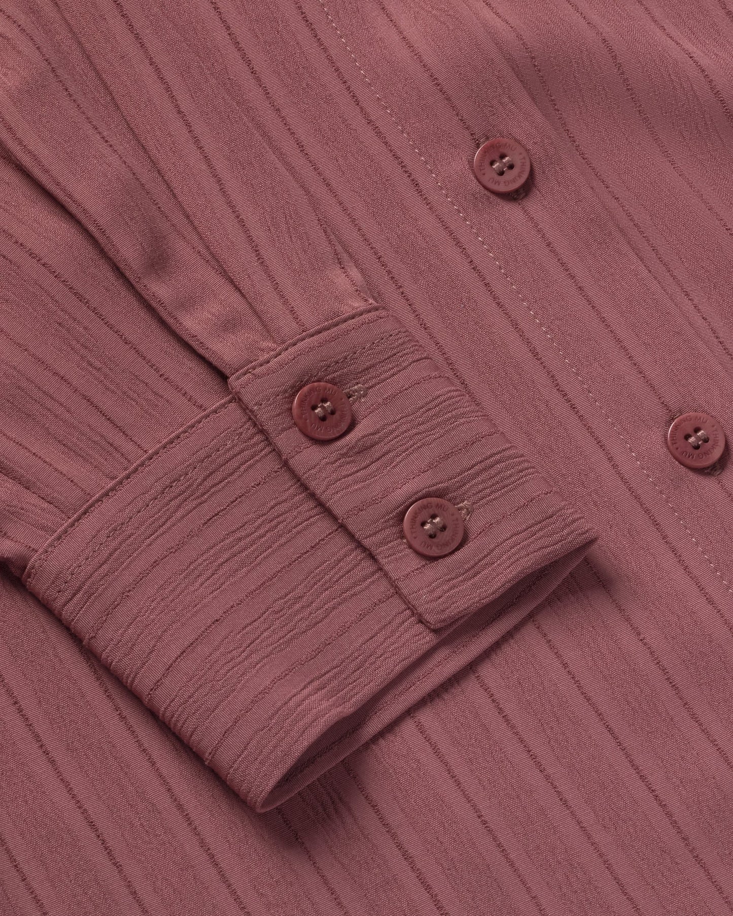 Blusa entallada Ecovero rojo vino Katha sostenible silueta - 3