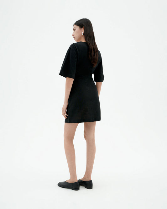 Vestido negro Kim sostenible-2