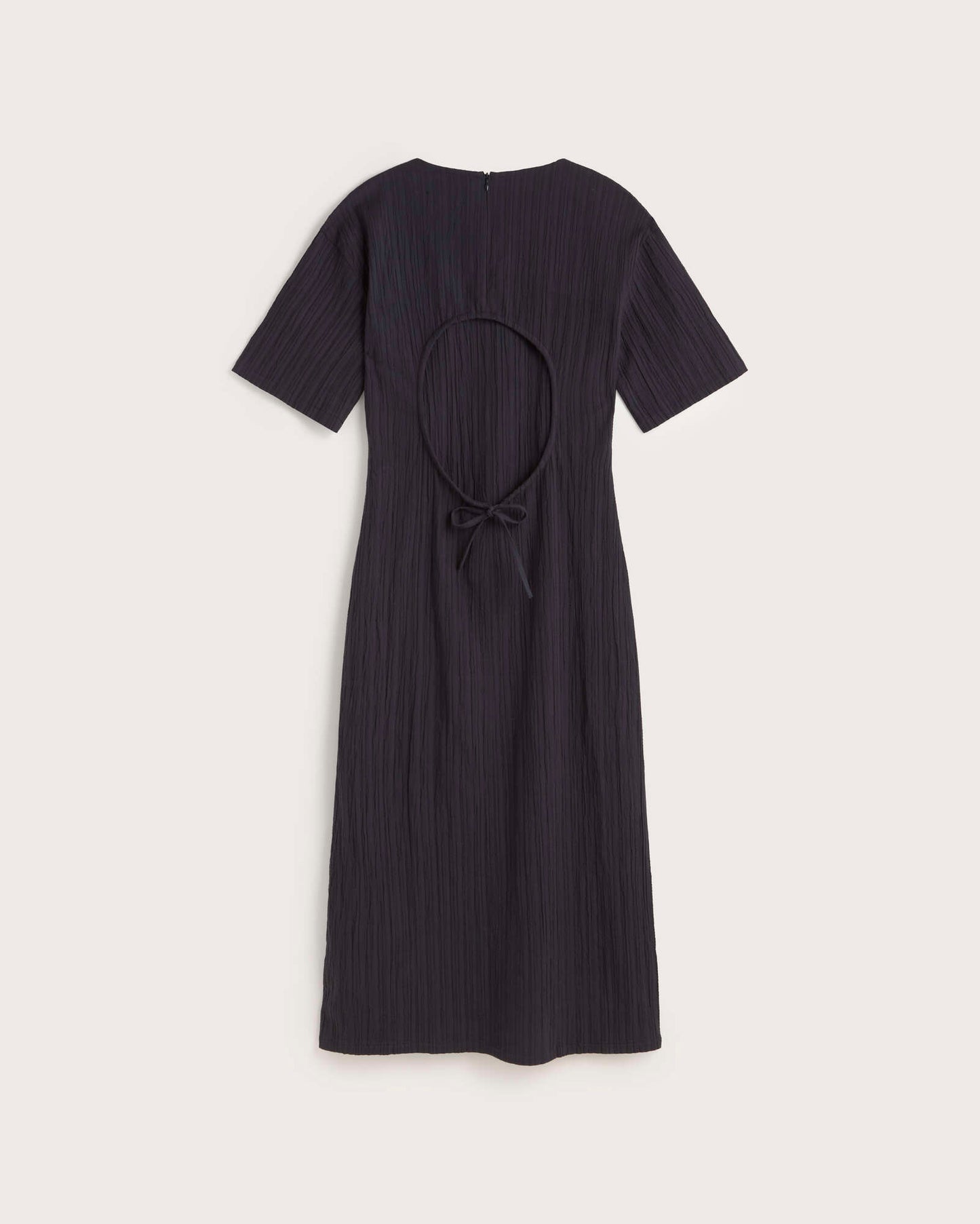 Vestido largo popcorn abertura espalda Kina sostenible silueta - 3