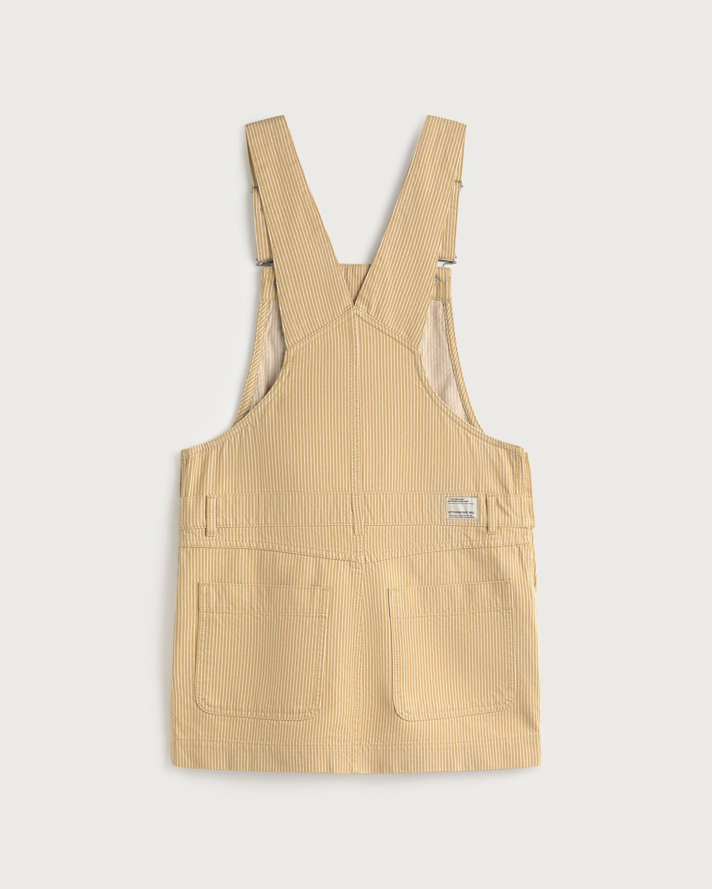 Vestido corto pichi rayas Rafaela sostenible silueta - 3