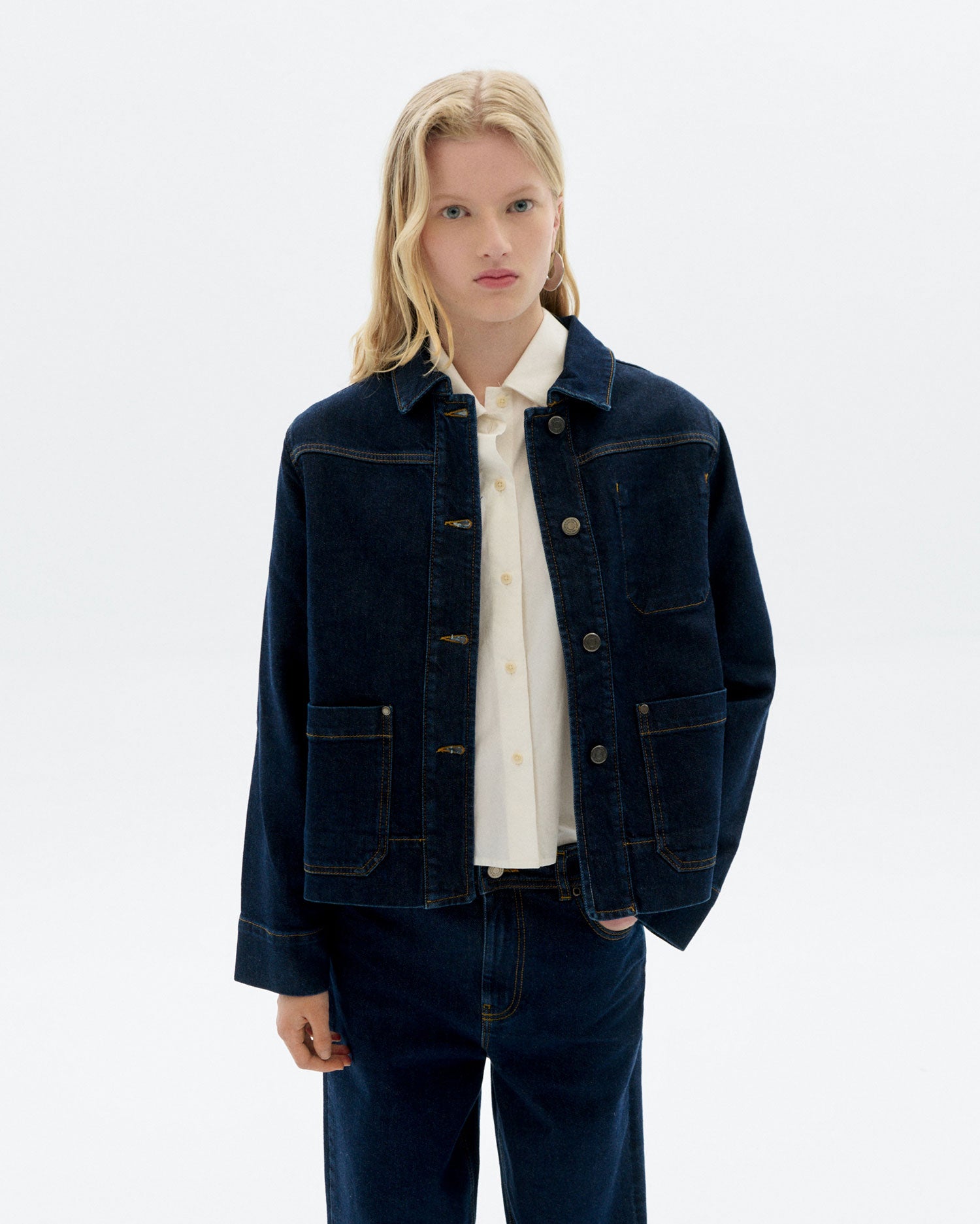 Sustainable Denim Jacket Debbie Woman | Thinking Mu – Thinking MU
