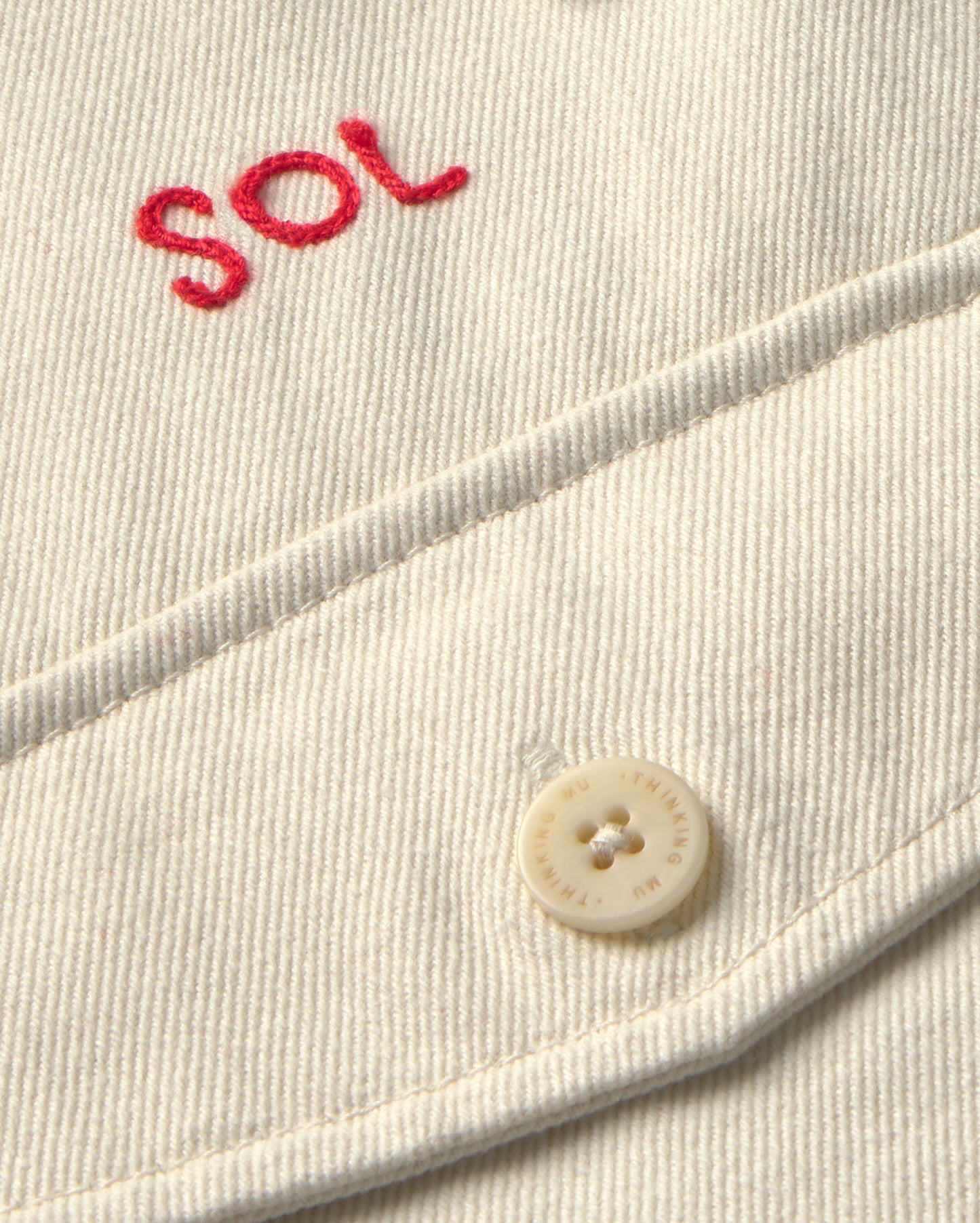 Chaqueta cruda sol chain Frans sostenible - silueta 2