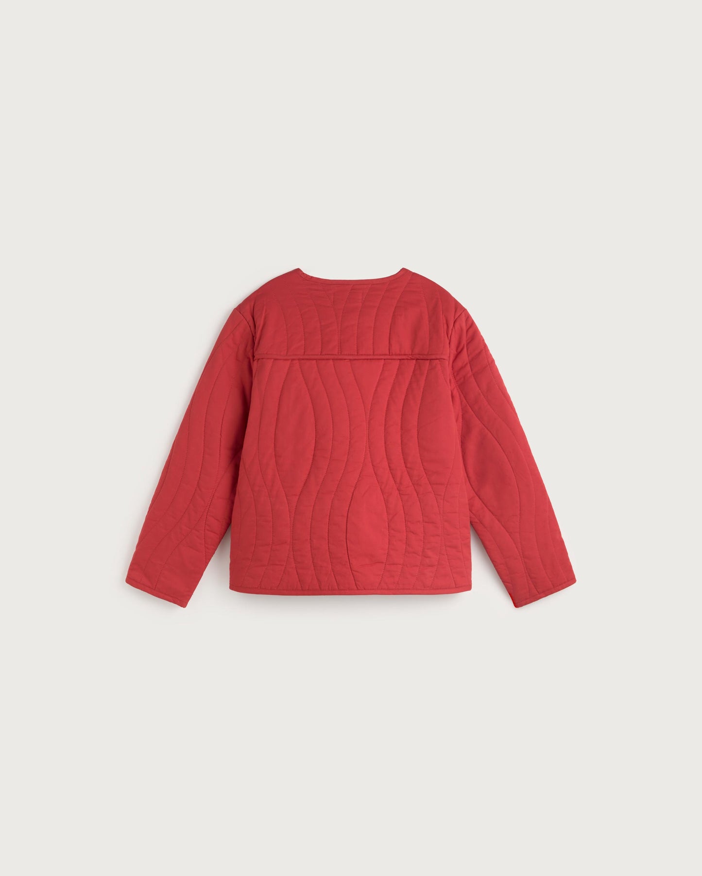 Chaqueta acolchada roja Ayo sostenible silueta - 3