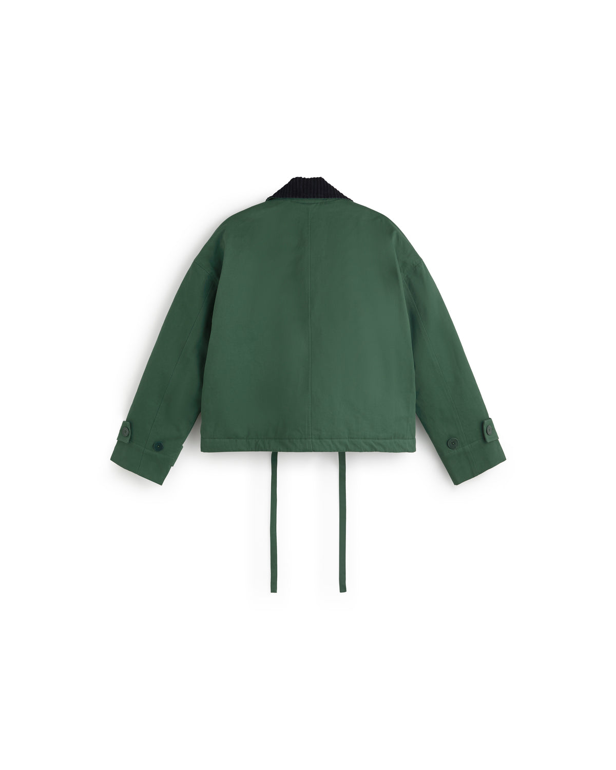 Chaqueta acolchada oversize verde Norma sostenible silueta - 3