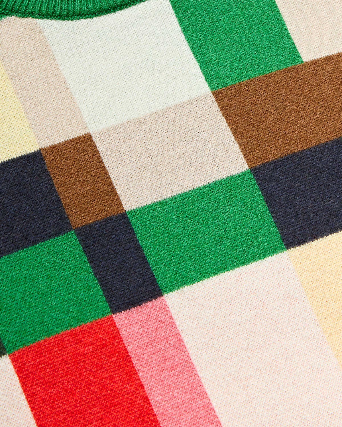 Jersey multicolor lana merino Philis sostenible - silueta 3