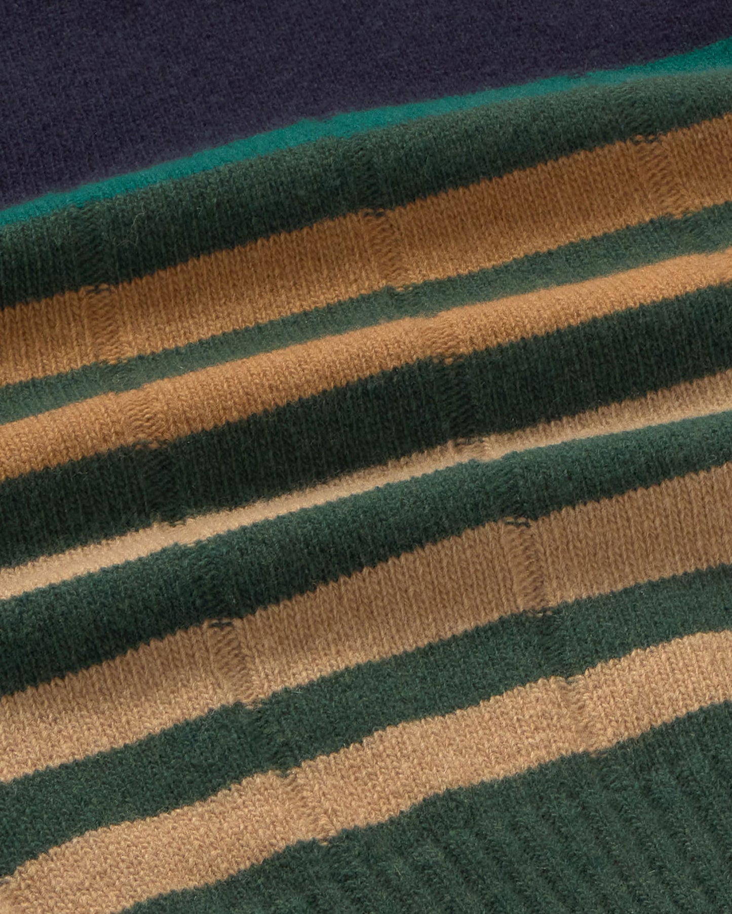 Chaleco punto lana rayas amarillas Sherry sostenible silueta - 2