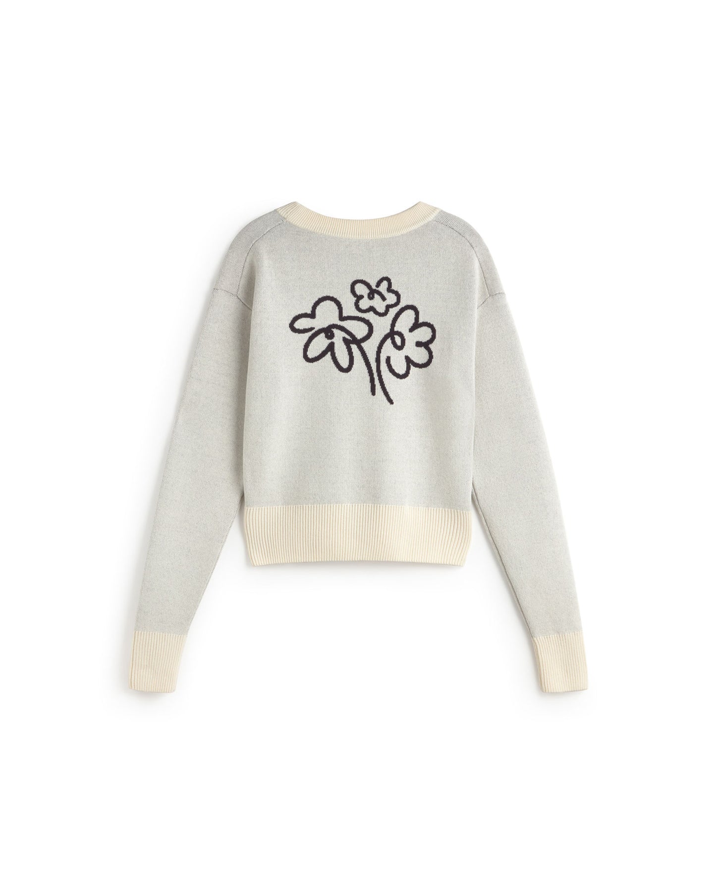 Jersey punto crudo flower Philis sostenible silueta - 3