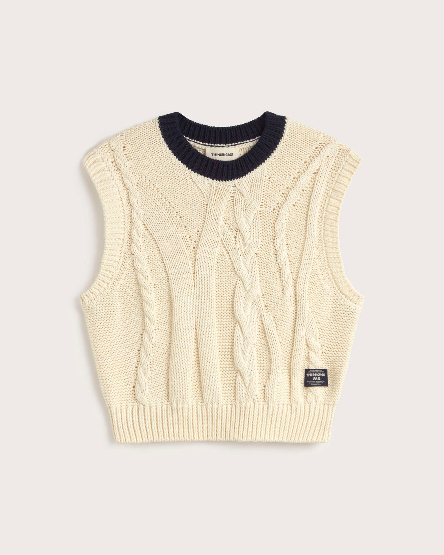 Chaleco punto crudo Aria sostenible silueta - 1