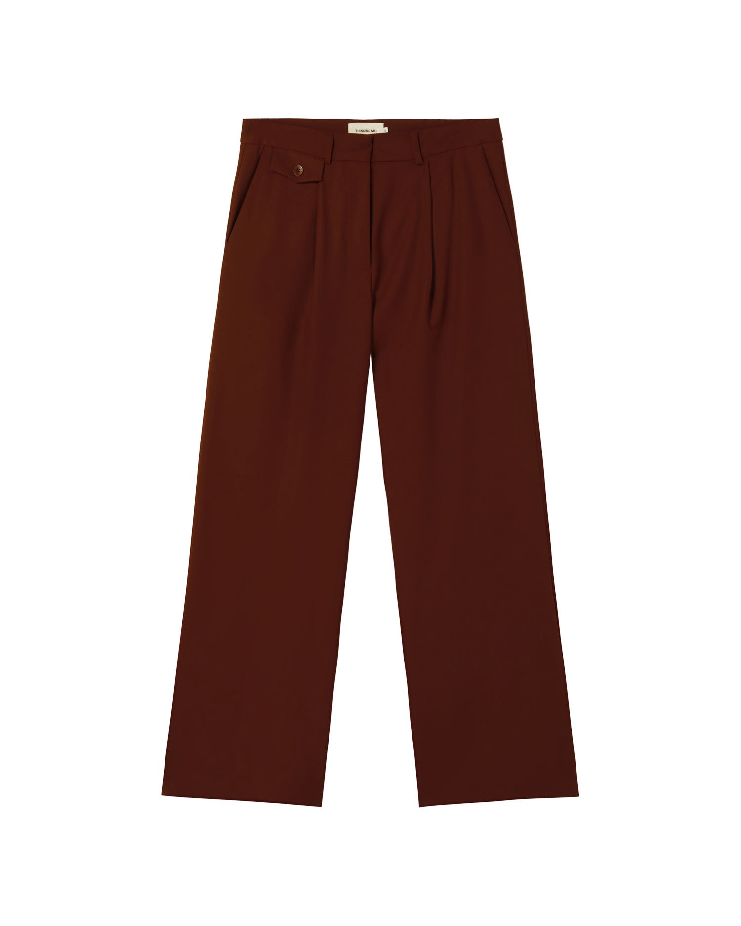 Sustainable Pat brown pants woman | Thinking Mu