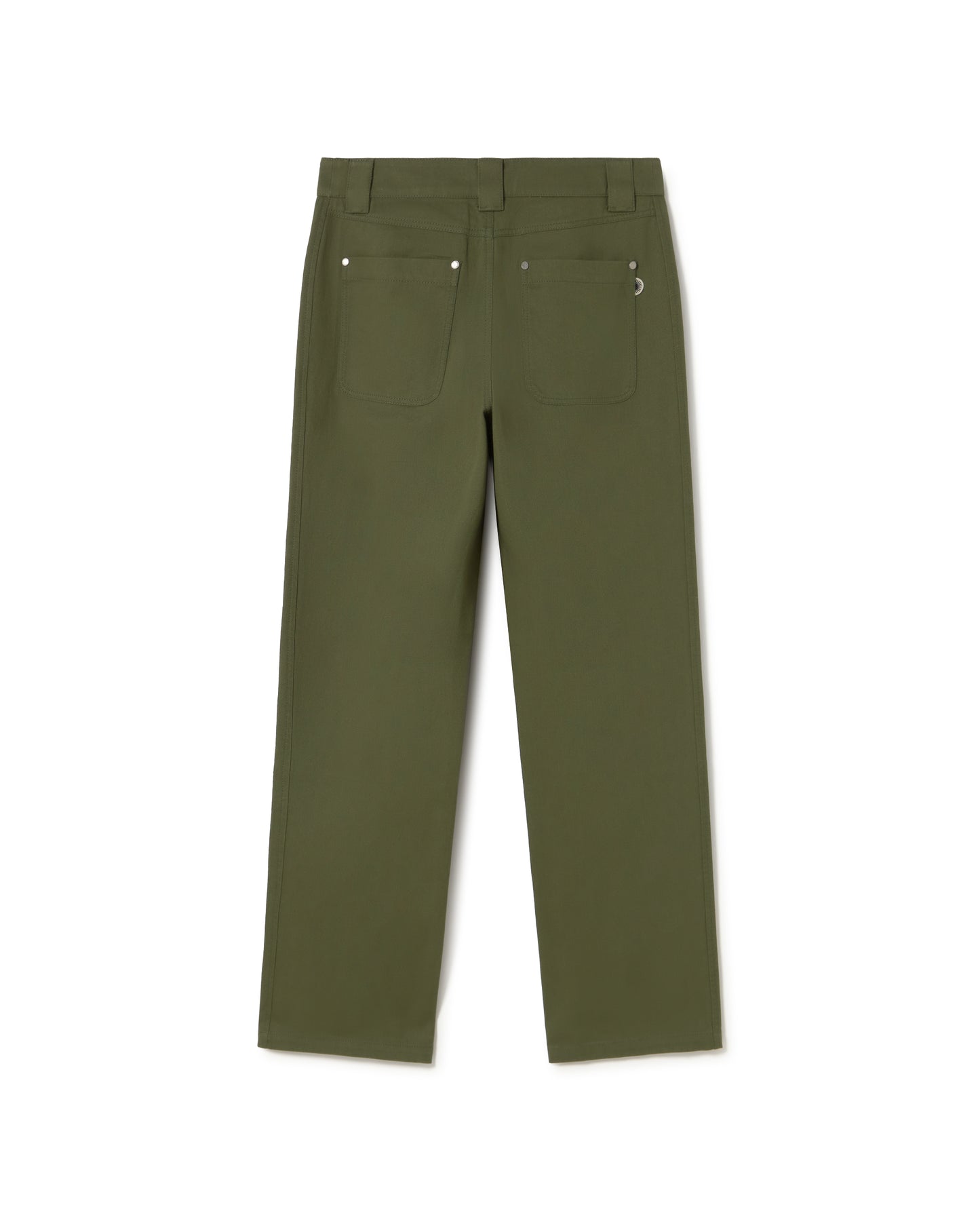 Pantalón verde Perle sostenible - silueta 3