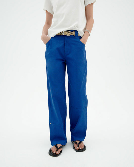 Pantalón azul Perle sostenible-1