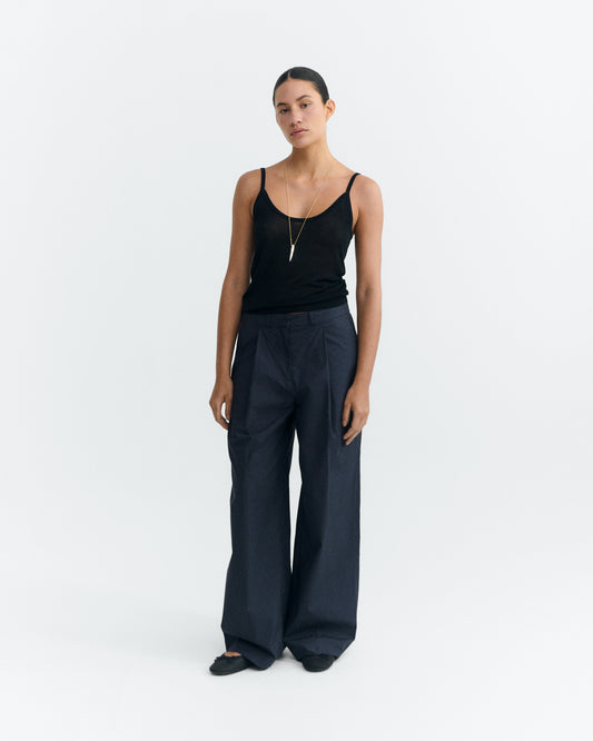 Pantalón wide leg azul Patty sostenible - 1