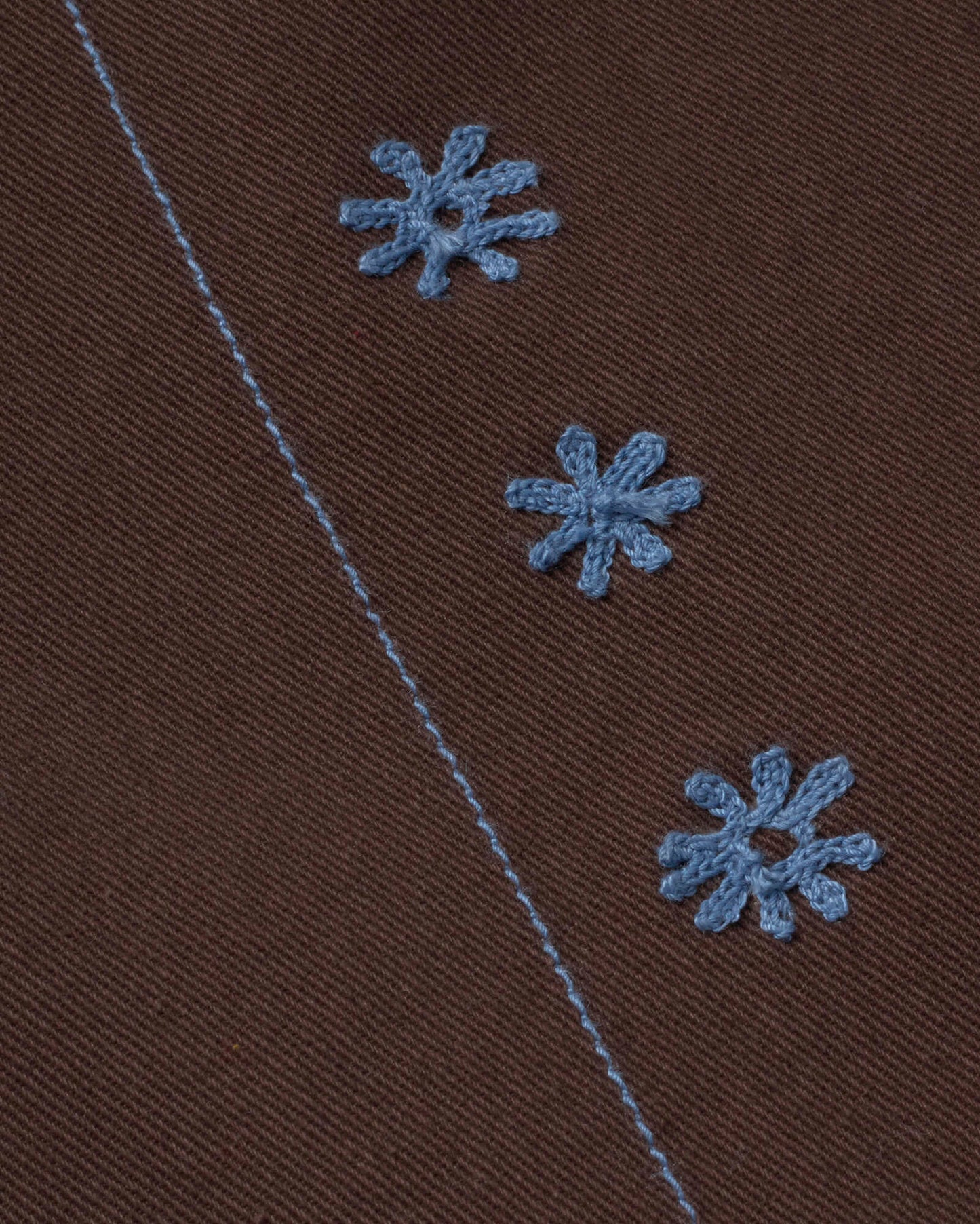 Pantalón tiro bajo bordado a mano sole mio Kettan sostenible silueta - 2